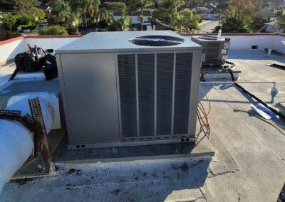 Commercial HVAC system installation