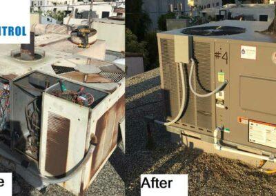 Replacement of commercial air conditioning unit