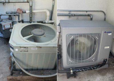 Air conditioning system replacement installation