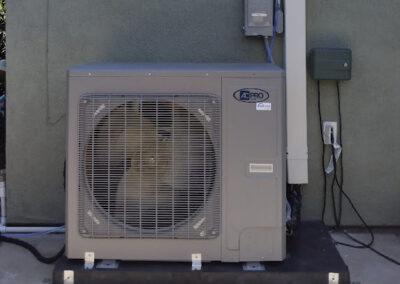 New extra quiet air conditioner install