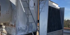 Cooling tower to repair mechanical components.